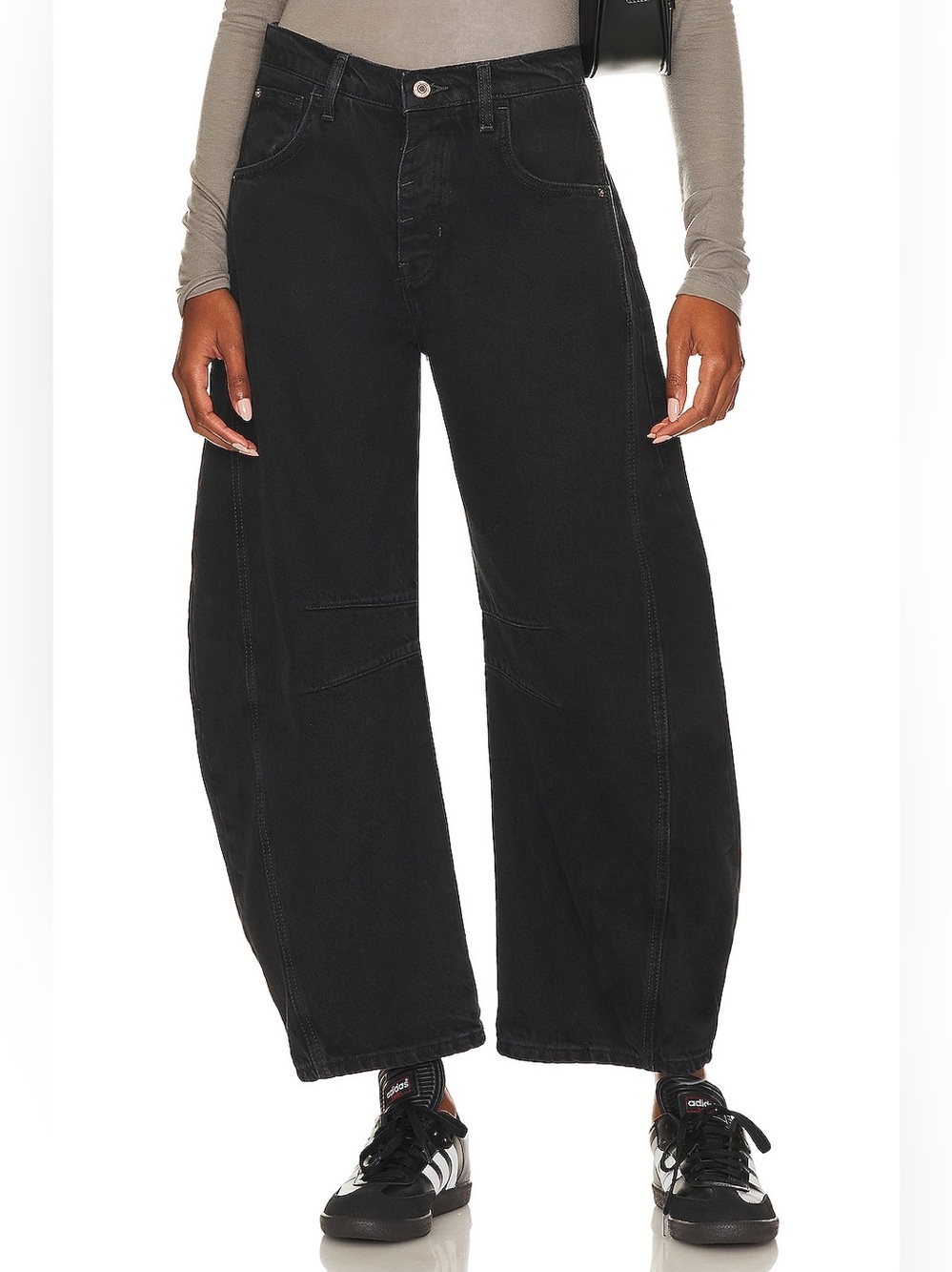 We The Free Good Luck Mid Rise Barrel Jeans